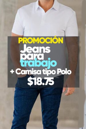 Promoción Jeans + camisa tipo Polo Lebutik